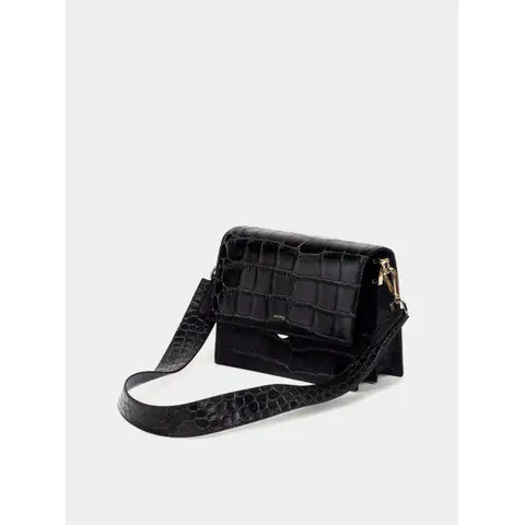 JW PEI Mini Flap Crossbody - Zwart Croco