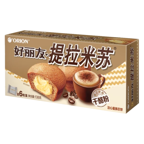 Orion Pie Tiramisu Flavour 6 Pieces 138g 好丽友提拉米苏 6枚 138g