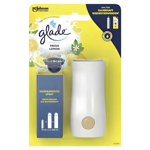 Glade Touch&Fresh Mini Sprayhalter Frische Zitrone 10 ml