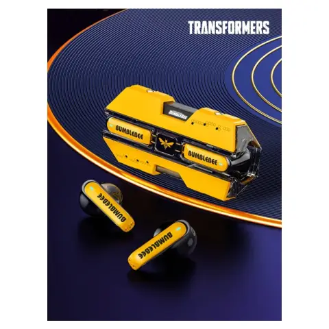 Transformers Casque Bluetooth jaune TF-T01, semi-intra-auriculaire, longue durée de vie de la batterie Casque Bluetooth jaune TF-T01, semi-intra-auriculaire, longue durée de vie de la batterie
