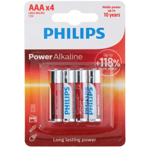 Philips Pile (4)l LR03/AAA