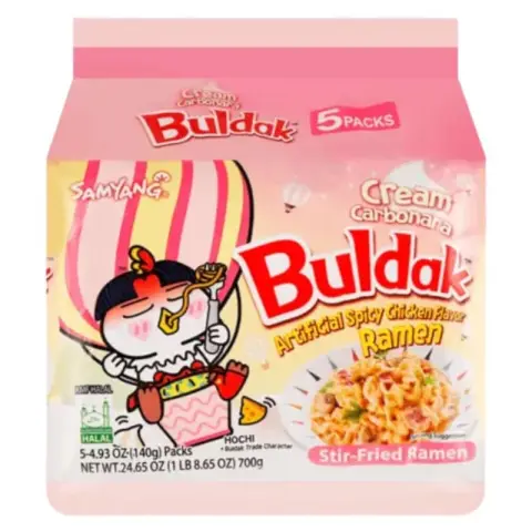 Samyang Buldak Creamy Carbonara Ramen 140g x 5