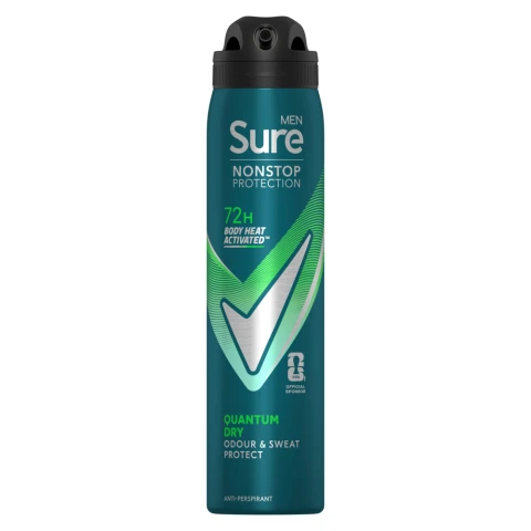 Sure Men Nonstop Protection Anti-Perspirant Aerosol Quantum Dry 250 ml