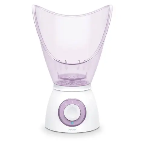 Beurer FS60 - Gesichtssauna - 3-in-1 (Inhalator/Hautpflege/Aroma) 120W 2Std Rosa-Weiß