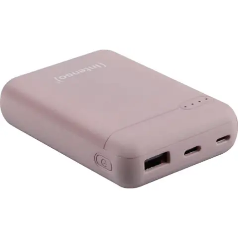 Intenso XS10000 Power Bank 10000 mAh LiPo Pink Comes with Charging Status Display Power Bank