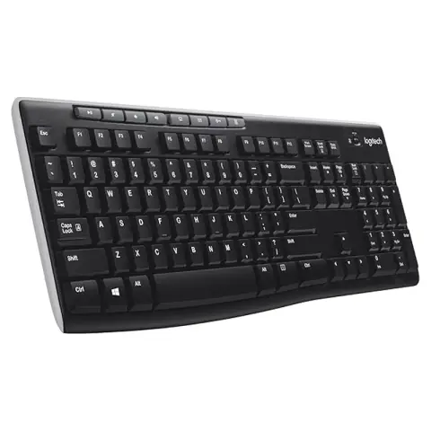 Logitech Tastatur K270 Wireless Schwarz/Weiß