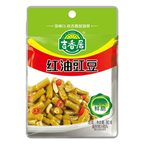 JXJ Preserved Veg with Chilli Oil 80g 吉香居紅油豇豆80g