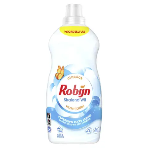 ROBIJN Small & Powerful Detergent Radiant White 34 Washes 1.19 liters