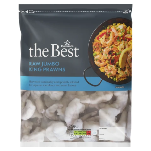 Morrisons The Best Raw Jumbo King Prawns 225g