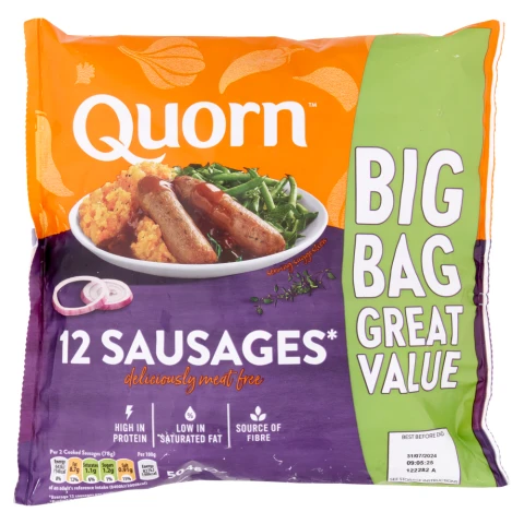 Quorn 12 Sausages 504g