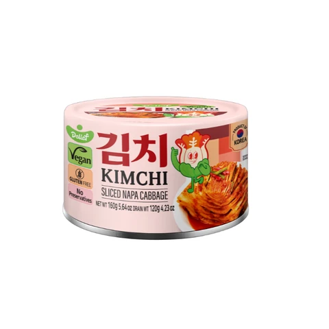 Delief Sliced Napa Cabbage Kimchi Can 160g