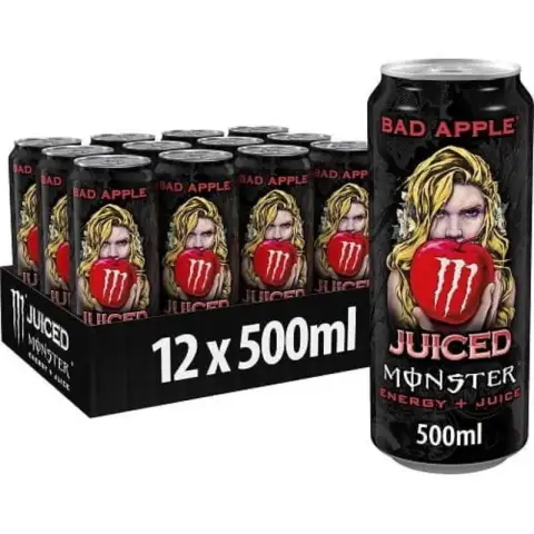 MONSTER Energy Juice Bad Apple 12 x 500ml[ €1.80 deposit] Apple