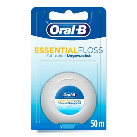 ORAL-B Essentialfloss Zahnseide, ungewachst, 50 m