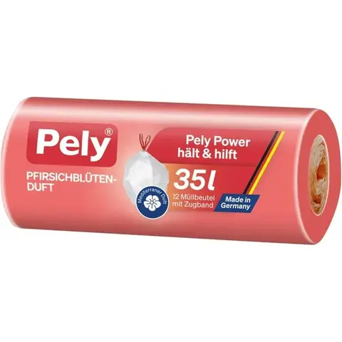 pely Zugbandbeutel Pfirsichblütenduft 35 L