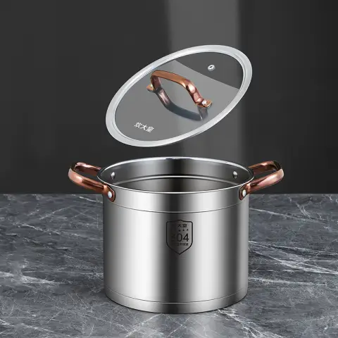 COOKER KING Home soup pot to cook porridge hot pot Stainless Steel 304 high casserole 22cm