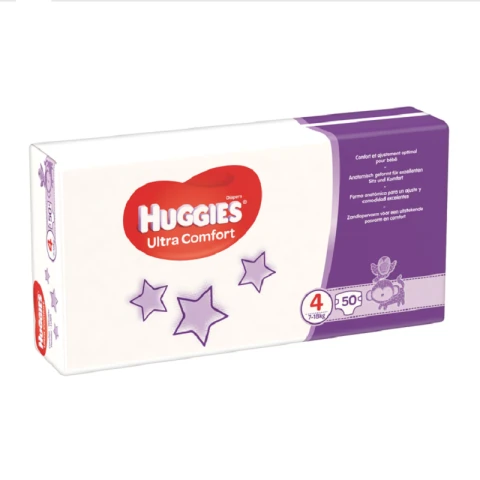 Huggies Windeln - Grösse 4 (7-18 kg) - 50 Stück - Ultra Comfort