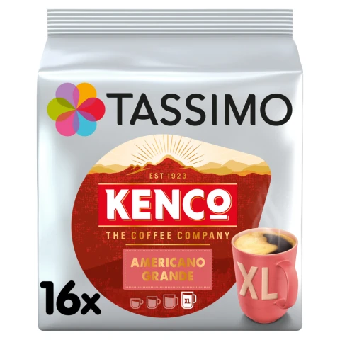 Tassimo Kenco Americano Grande XL Coffee Pods 16 X 9g