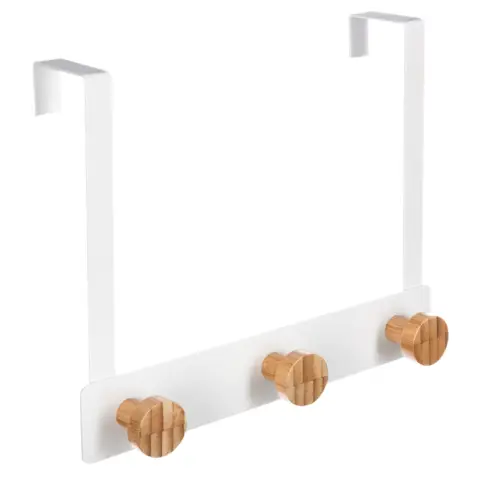 3-Hook White Natureo Over-Door Hook