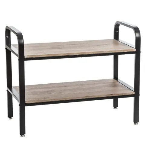 6-Paar Hout & Metaal Schoenenrek Jano