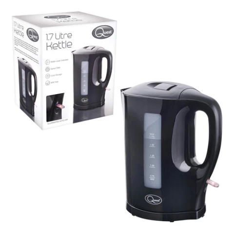 Quest 1.7L Jug Kettle - Black