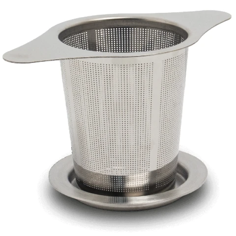 Tea Infuser with Drip Tray Strainer 12.5cm x 7cm x 7.5cm