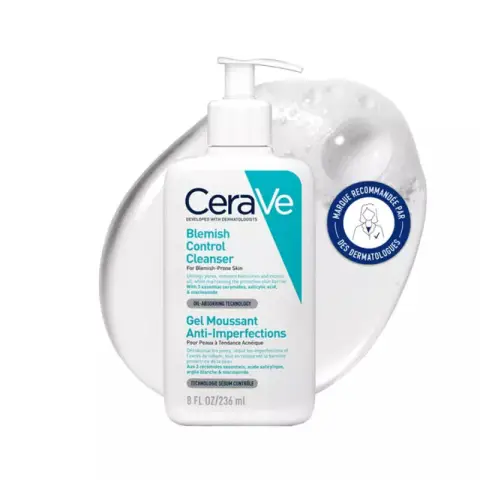 Cerave Blemish Control Gesichtsreiniger für zu Unreinheiten neigende Haut, 236 ml