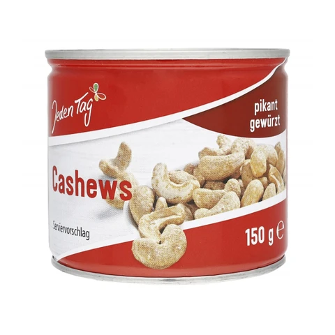 Jeden Tag Cashews pikant gewürzt 150 g