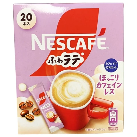 Nestle Fuwa Decaffeinated Latte 20pcs 132g(6.6g×20p) 雀巢FUWA 減咖啡因拿铁20pcs 132g(6.6g×20p)