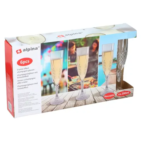 Flûtes à Champagne 200 ml - Lot de 6