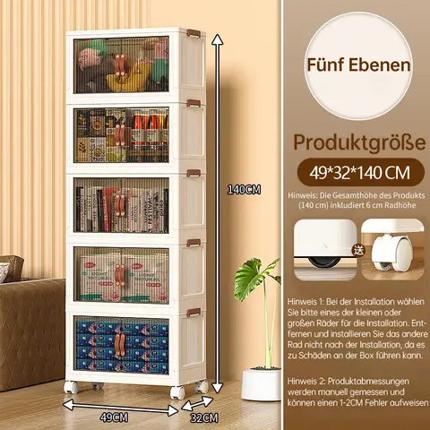 Bcher Aufbewahrungsschrank - Bibliothek Organizer | Regal mit Tren