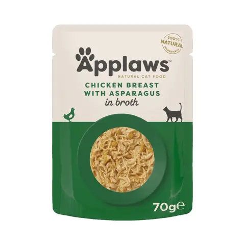 Applaws - Nassfutter für Katzen 70 g Beutel - Huhn und Spargel