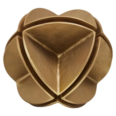 Prato Brass Finish Sculpture