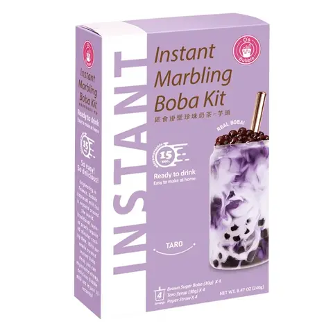 O'S BUBBLE INSTANT BOBA Taro 240g Boba-Kit Bubble Tea