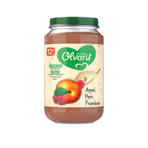 OLVARIT 12months+ Apple Pear Raspberry 200gr