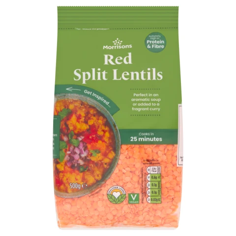 Morrisons Red Split Lentils 500g
