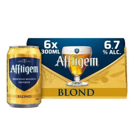 Affligem Blond Abdijbier Blik 6 x 330 ml