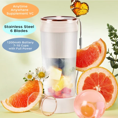 Royalstar Juicing Cup Vitamin Portable Juicer 1200mAh Charging 300ml Washable Juice Cup Juice Cup