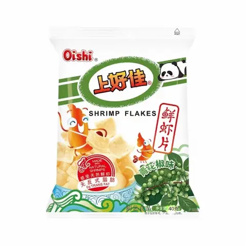 Oishi Frische Garnelenchips (Grüner-Pfeffer-Geschmack) 40G