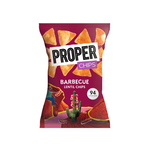 Proper Barbecue Lentil Chips 20g