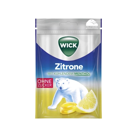 Wick Zitronen Hustenbonbons zuckerfrei 72g