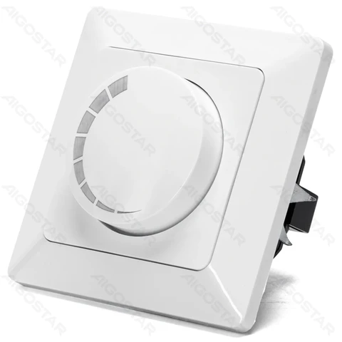 Aigostar Wall switch/Functional unit/LED dimmer switch/flush mounted/White/PC/ES