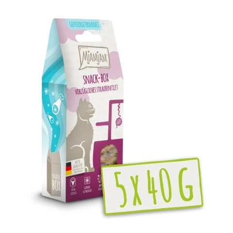 MjAMjAM - Snack-Box - Verfijnde struisvogelfilet 40g*5