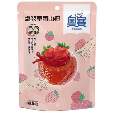 Aosai Popping Fraise Épine Vinette lavashak 105g