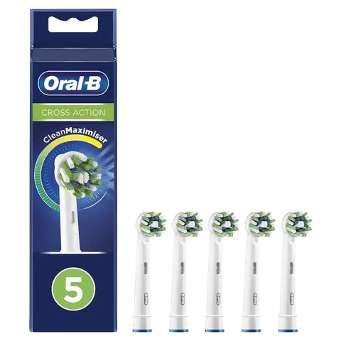 ORAL-B ELEKTRISCHE BORSTELKOP VERVANGING 5ST CROSS ACTION