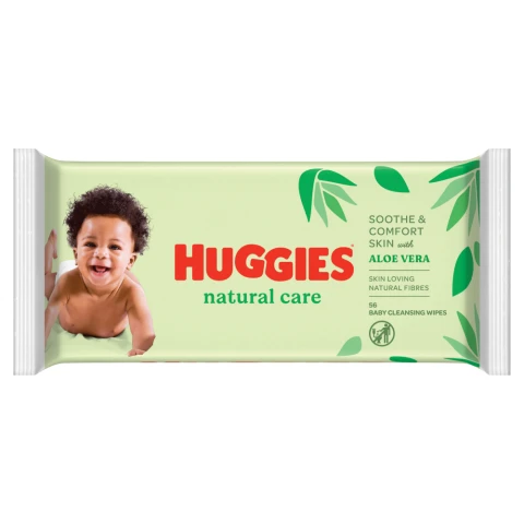 Huggies Natural Care With Aloe Vera 56 Wipes