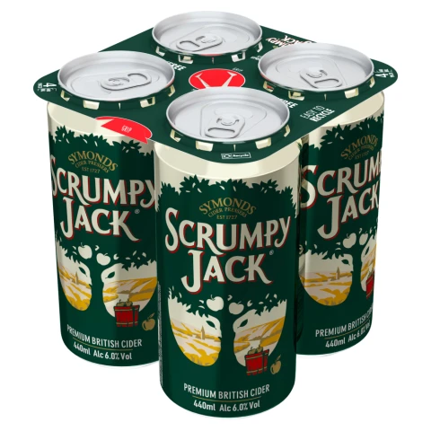 Scrumpy Jack Premium British Cider 4 x 440ml Cans