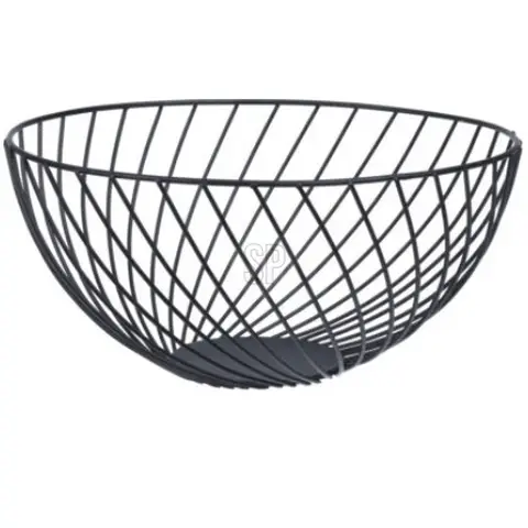 Obstkorb Stahl Schwarz 135mm