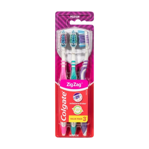 Colgate TB ZigZag 3-pack medium