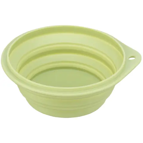 Jollypaw by Trixie Voer/Waterbak voor Onderweg, TPE, 1 l/ø 18 cm, groen