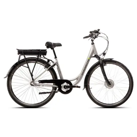 Saxonette E-Bike Citybike Advanced Plus – Silber, 50 Zoll Rahmen
